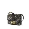 Dior 30 Montaigne shoulder bag in navy blue monogram canvas and navy blue leather - 00pp thumbnail
