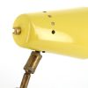 Petite lampe de bureau en laiton et métal laqué jaune des années 1950 - Detail D2 thumbnail
