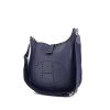 Hermes Evelyne shoulder bag in blue togo leather - 00pp thumbnail