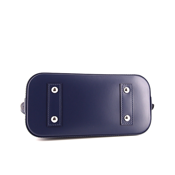 Louis Vuitton Alma BB shoulder bag in blue epi leather - Detail D5