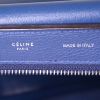 Bolso de mano Celine Trapeze en cuero azul y ante azul - Detail D3 thumbnail