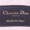 Bolsito de mano Dior en lona Monogram azul y cuero azul - Detail D3 thumbnail