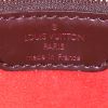 Shopping bag Louis Vuitton Uzès in tela cerata con motivo a scacchi ebano e pelle marrone - Detail D3 thumbnail
