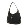 Gucci Jackie handbag in black monogram canvas and black leather - 00pp thumbnail