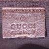 Gucci Jackie handbag in brown and beige monogram canvas and brown leather - Detail D3 thumbnail