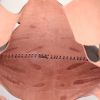 Bolso de mano Valentino Garavani en cuero marrón y cuero trenzado marrón - Detail D2 thumbnail