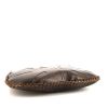 Bolso de mano Valentino Garavani en cuero marrón y cuero trenzado marrón - Detail D4 thumbnail