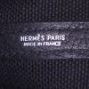 Bolso de mano Hermès Étrivière business en lona negra y cuero togo negro - Detail D3 thumbnail
