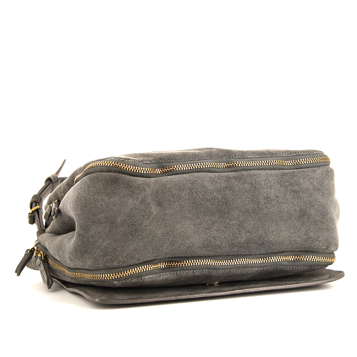 Bolso bandolera Jerome Dreyfuss Igor en ante gris - Detail D5