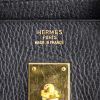 Borsa Hermes Birkin 35 cm in pelle Fjord nera - Detail D3 thumbnail