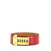 Hermes Médor belt in red box leather - 00pp thumbnail