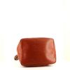 Prada Galleria mini handbag in blue leather saffiano - Detail D4 thumbnail