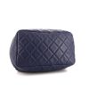 Chanel Sac à dos handbag in blue quilted leather - Detail D4 thumbnail