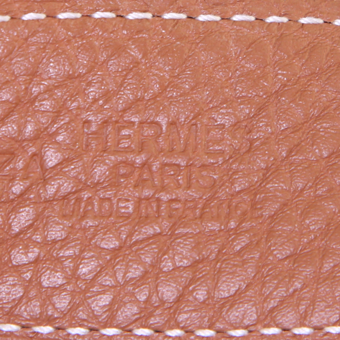 Hermès Ceinture H belt in black box leather - Detail D1