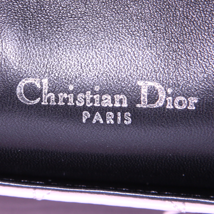 Sac à main Dior Miss Dior en cuir matelassé noir - Detail D3