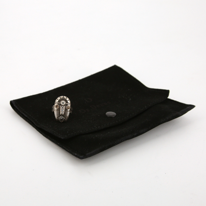 De Beers Talisman Oyakuli ring in white gold, diamonds and rough diamond - Detail D2