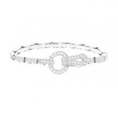 Bracciale Cartier Agrafe in oro bianco e diamanti