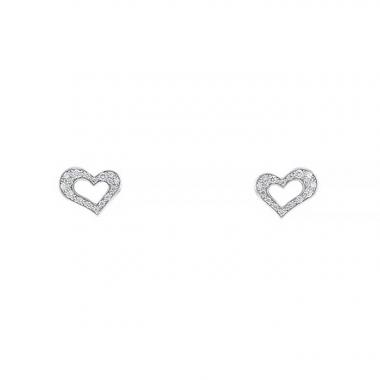 Piaget Coeur small earrings in white gold and diamonds