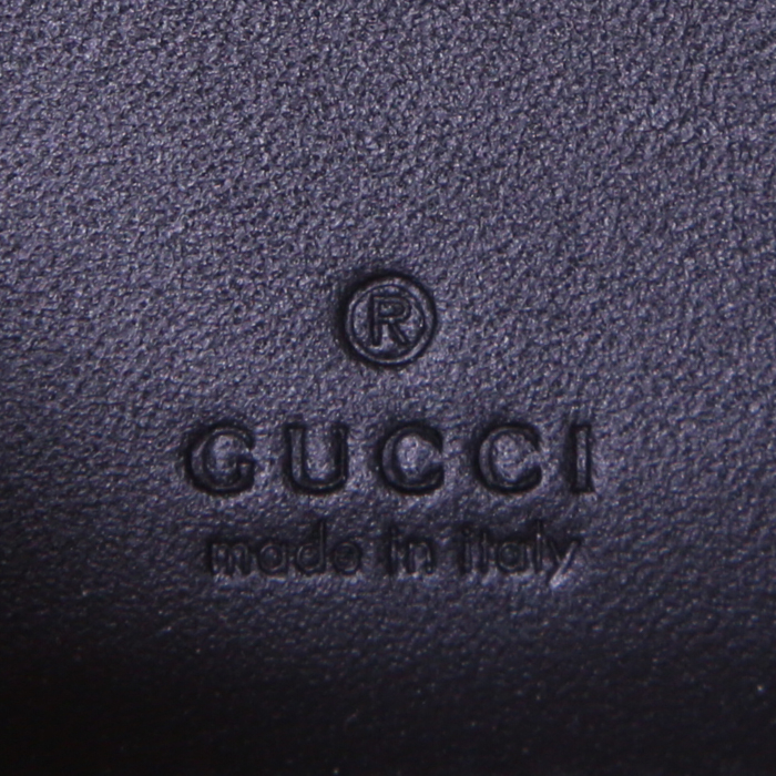 Gucci Ophidia clutch-belt in black suede and black patent leather - Detail D3