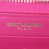 Portafogli Saint Laurent Chyc in pelle rosa - Detail D3 thumbnail