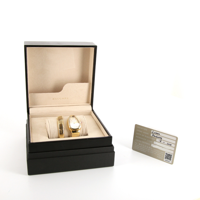 Montre Bulgari Serpenti  taille S en or jaune Vers  2010 - Detail D2