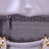 Dior Mini Lady Dior shoulder bag in silver leather cannage - Detail D3 thumbnail
