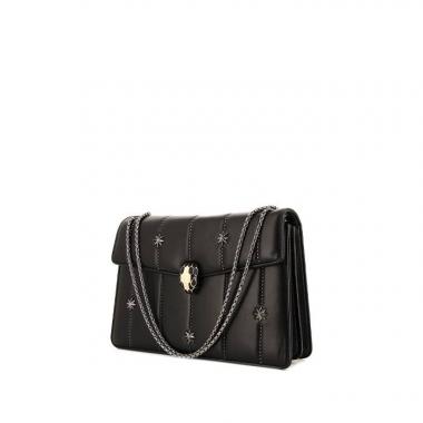Bulgari Serpenti handbag in black leather