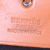 Sac bandoulière Hermes Herbag en toile noire et cuir naturel - Detail D4 thumbnail