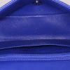 Chanel Timeless mini shoulder bag in blue chevron quilted leather - Detail D2 thumbnail