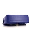 Borsa a tracolla Chanel Timeless mini in pelle trapuntata a zigzag blu con motivo a spina di pesce - Detail D4 thumbnail