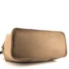 Shopping bag Hermès Cabag modello grande in tela verde kaki e pelle marrone - Detail D5 thumbnail