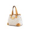 Louis Vuitton Hampstead shopping bag in azur damier canvas and natural leather - 00pp thumbnail