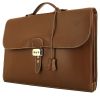 Hermès Sac à dépêches briefcase in brown impregnated calfskin - 00pp thumbnail