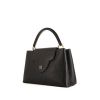 Louis Vuitton Capucines medium model handbag in black grained leather - 00pp thumbnail