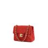 Chanel Mini Timeless shoulder bag in red quilted leather - 00pp thumbnail