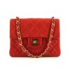 Bolso bandolera Chanel Mini Timeless en cuero acolchado rojo - 360 thumbnail