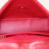 Chanel Mini Timeless shoulder bag in red quilted leather - Detail D2 thumbnail