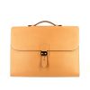 Hermès Sac à dépêches briefcase in gold epsom leather - 360 thumbnail