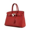 Hermes Birkin 30 cm handbag in red Garance Trekking leather - 00pp thumbnail