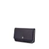 Chanel Wallet on Chain shoulder bag in navy blue quilted grained leather - 00pp thumbnail