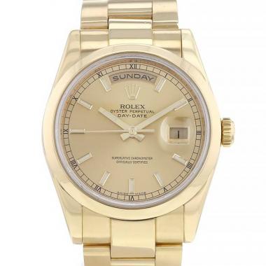 Rolex Day-Date watch in yellow gold Ref:  118208 Circa  2006