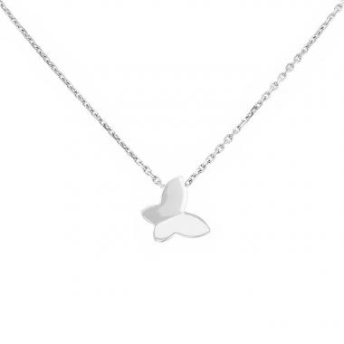 Lorenz Bäumer Papillon necklace in white gold