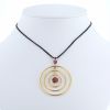 Lorenz Bäumer Saturne Transformation pendant in yellow gold,  amethyst and sapphires and in garnet - 360 thumbnail