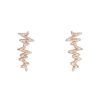 Lorenz Bäumer Battement de Coeur pendants earrings in pink gold and diamonds - 00pp thumbnail