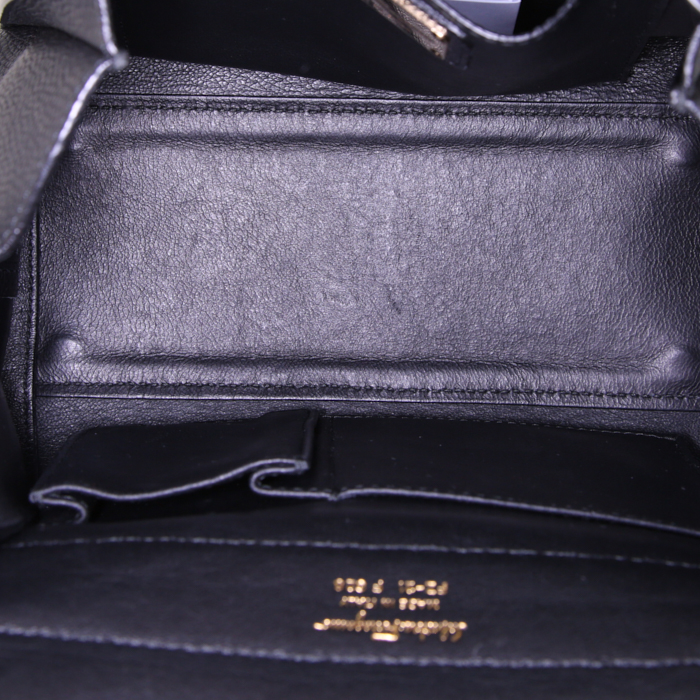 Borsa a tracolla Salvatore Ferragamo modello piccolo in pelle martellata nera - Detail D3