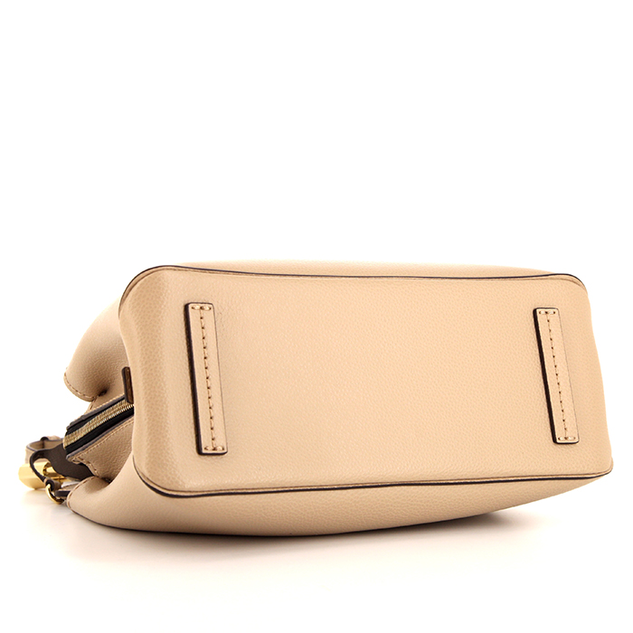 Sac à main Marc Jacobs en cuir beige - Detail D5