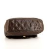 Chanel Vintage handbag in brown quilted leather - Detail D4 thumbnail