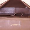Bolso de mano Chanel Timeless en cuero acolchado beige y junco marrón - Detail D3 thumbnail