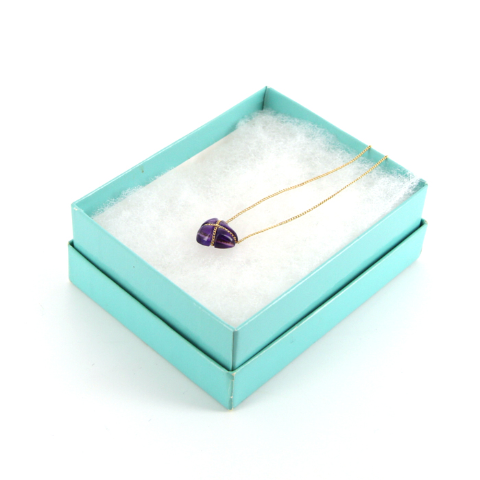 Tiffany & Co necklace in yellow gold and amethyst - Detail D2