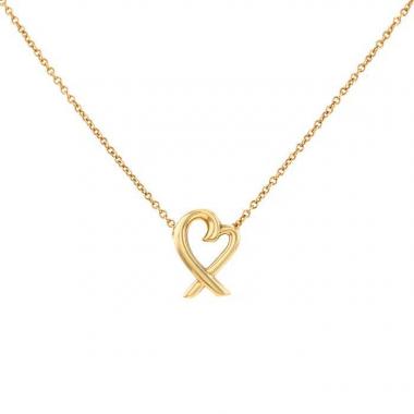 Collier Tiffany & Co Loving Heart en or rose